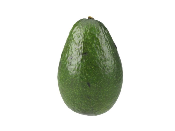 side view rendering of an avocado 3d model
