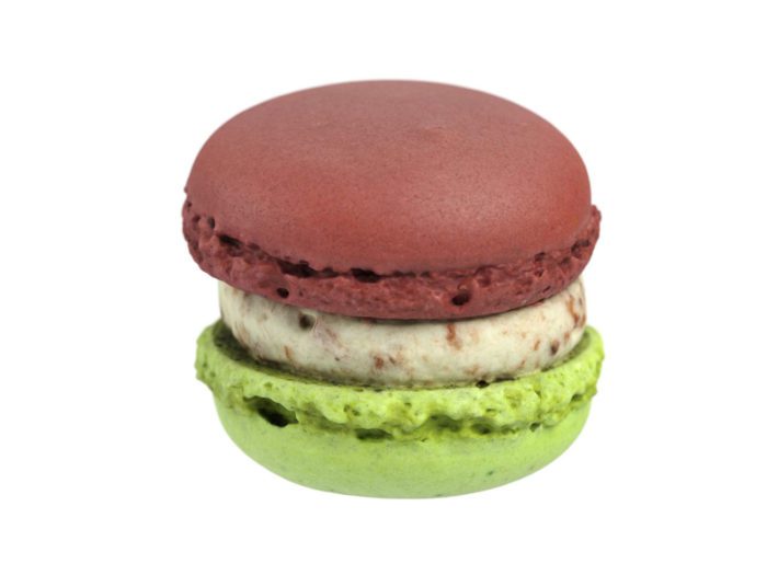 side view rendering of a macaron 3d model