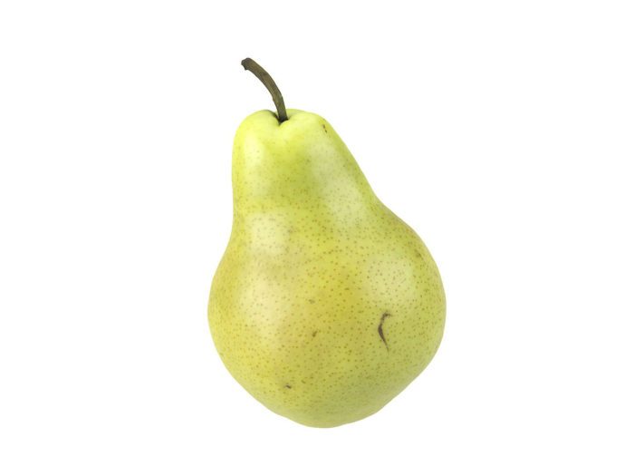 front view rendering of a pear 3d model