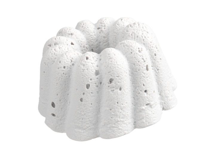 clay rendering of a cake 3d model