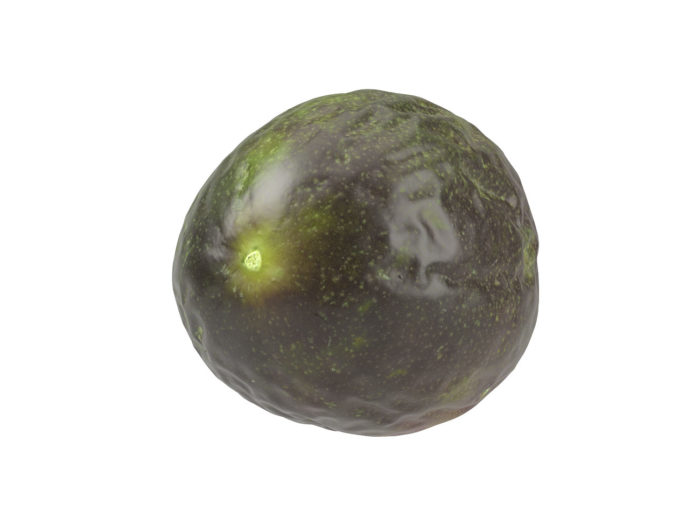 top view rendering of a passion fruit 3d model