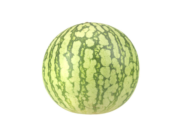 side view rendering of a watermelon 3d model
