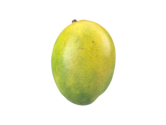 side view rendering of a mango 3d model