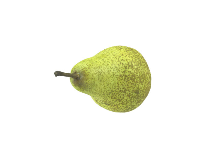 top view rendering of a pear 3d model