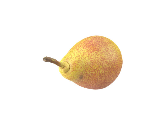 top view rendering of a pear 3d model