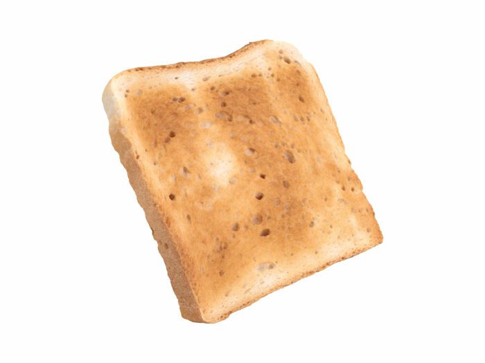 perspective view rendering of a toast 3d model