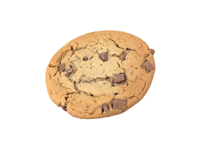 perspective view rendering of a cookie 3d model