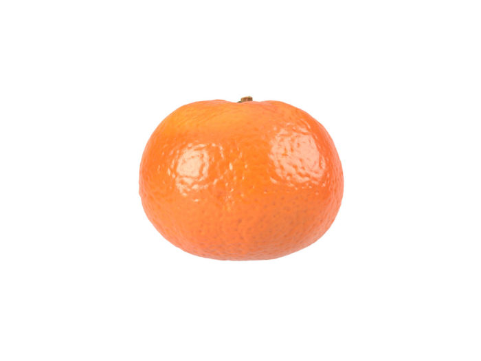 side view rendering of a clementine 3d model