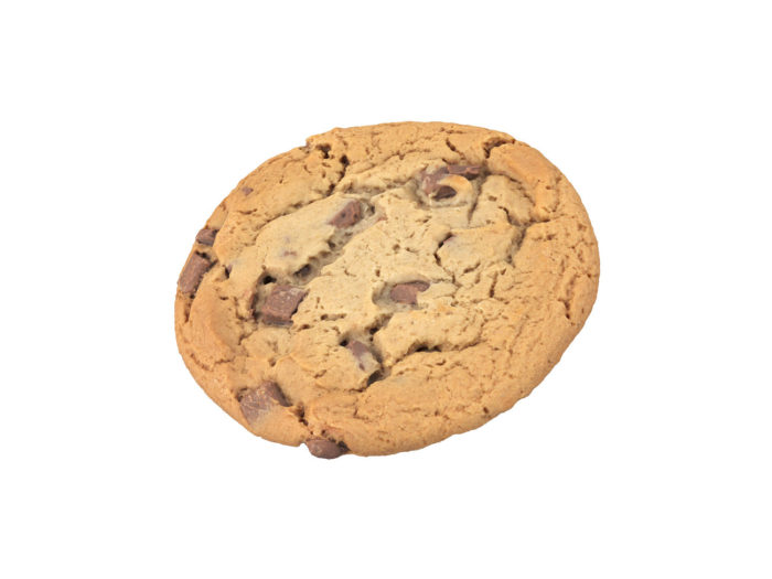perspective view rendering of a cookie 3d model