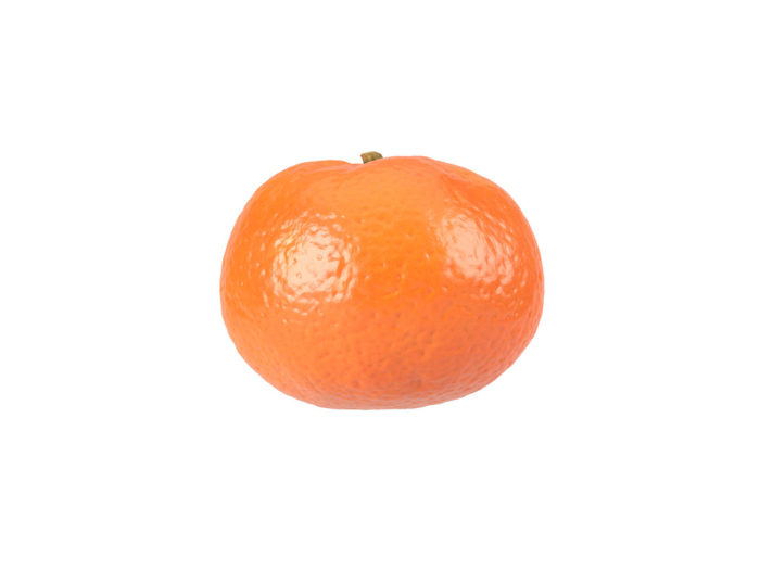 side view rendering of a clementine 3d model