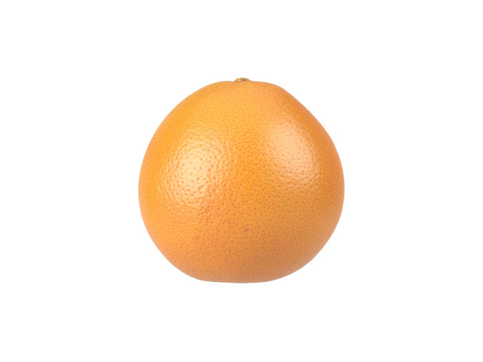 side view rendering of a grapefruit 3d model