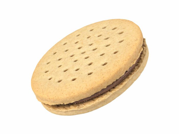 perspective view rendering of a cookie sandwich 3d model