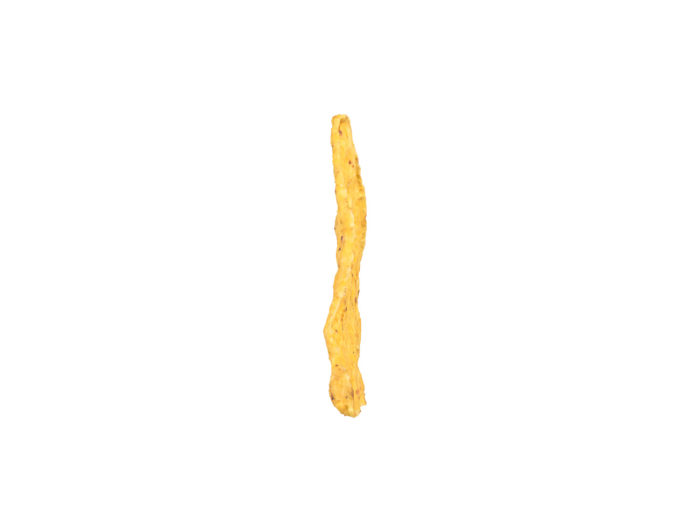 side view rendering of a tortilla chip 3d model