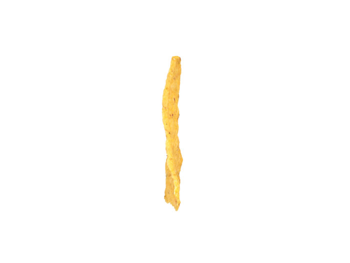 side view rendering of a tortilla chip 3d model